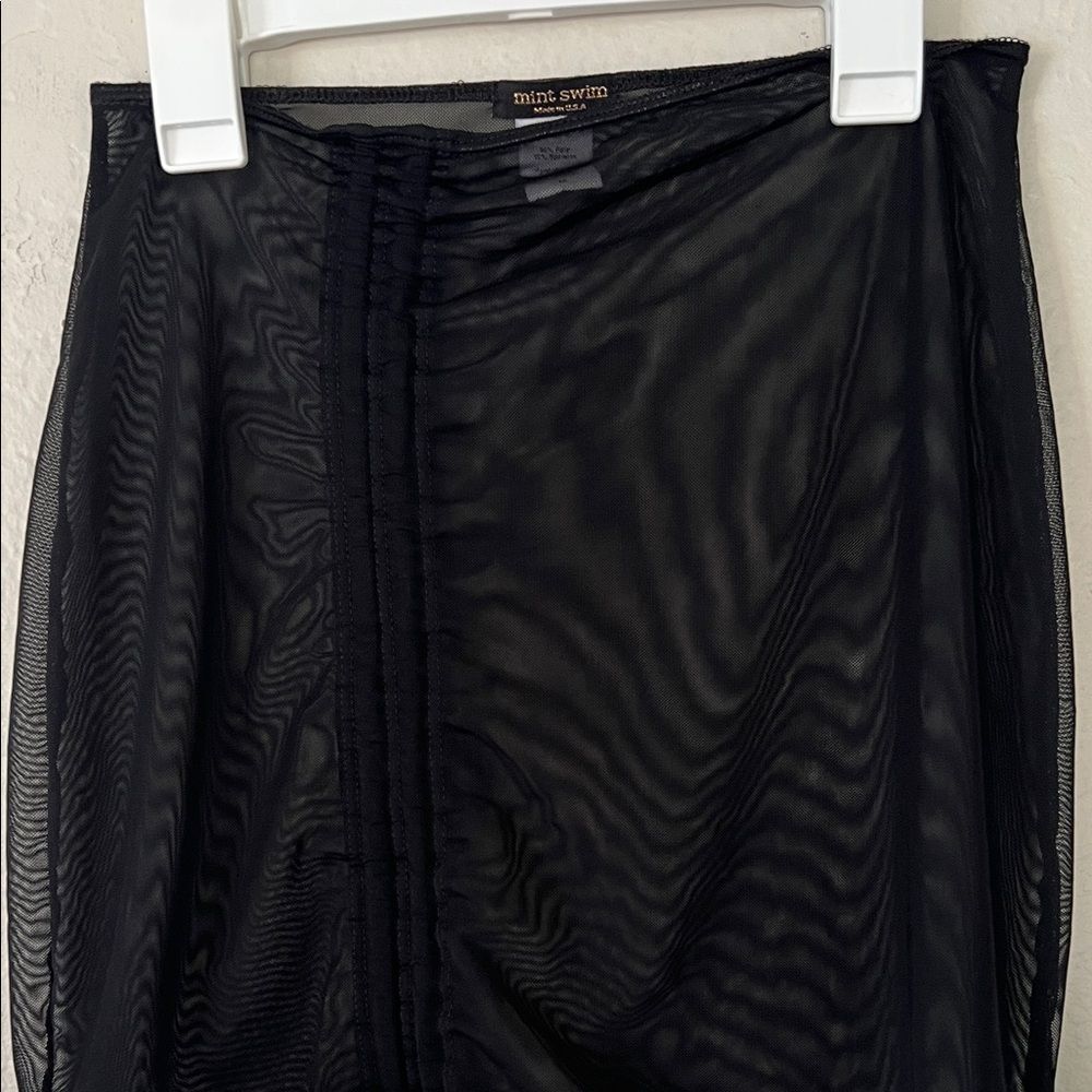 Like New! Mint Swim Sheena Mesh Cover Up Skirt Black In Size M — image 4 of 8